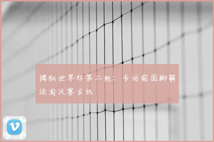 揭秘世界杯第二轮：专访前国脚解读淘汰赛玄机